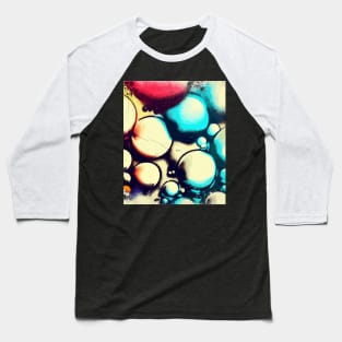 Vintage wall abstract bubbles pattern street art Baseball T-Shirt